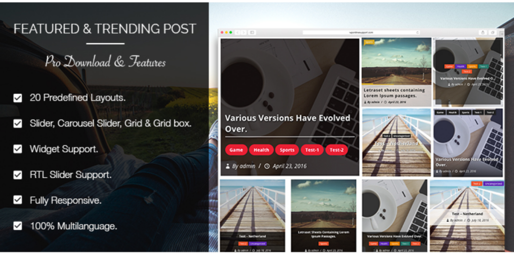 Wordpress Plugin trending post
